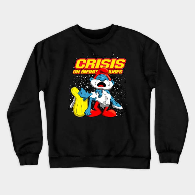 A Little Blue Crisis Crewneck Sweatshirt by Ihlecreations